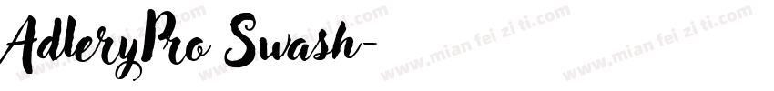 AdleryPro Swash字体转换